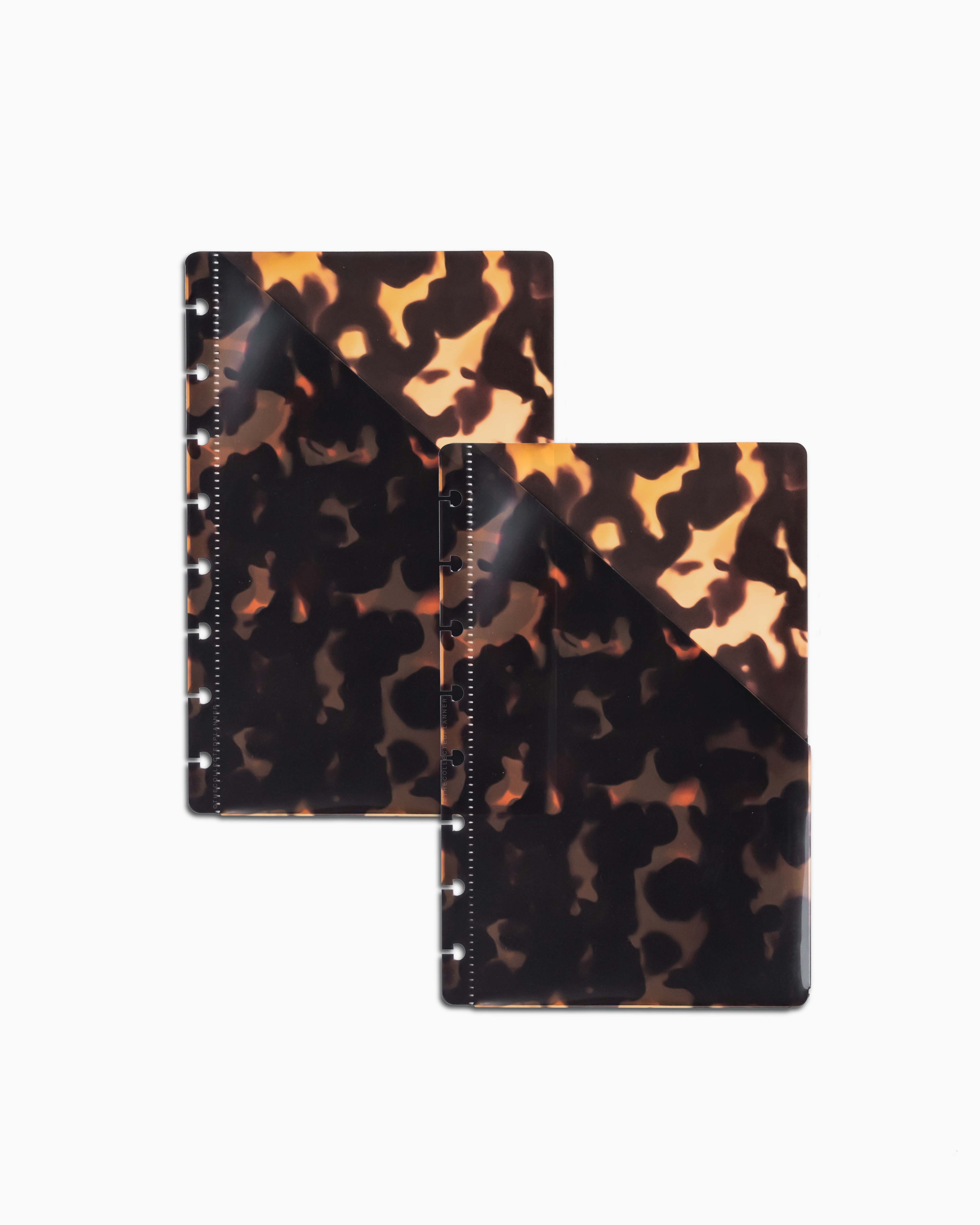 Disc Planner Half Letter Junior Size Divider Pockets Tortoiseshell