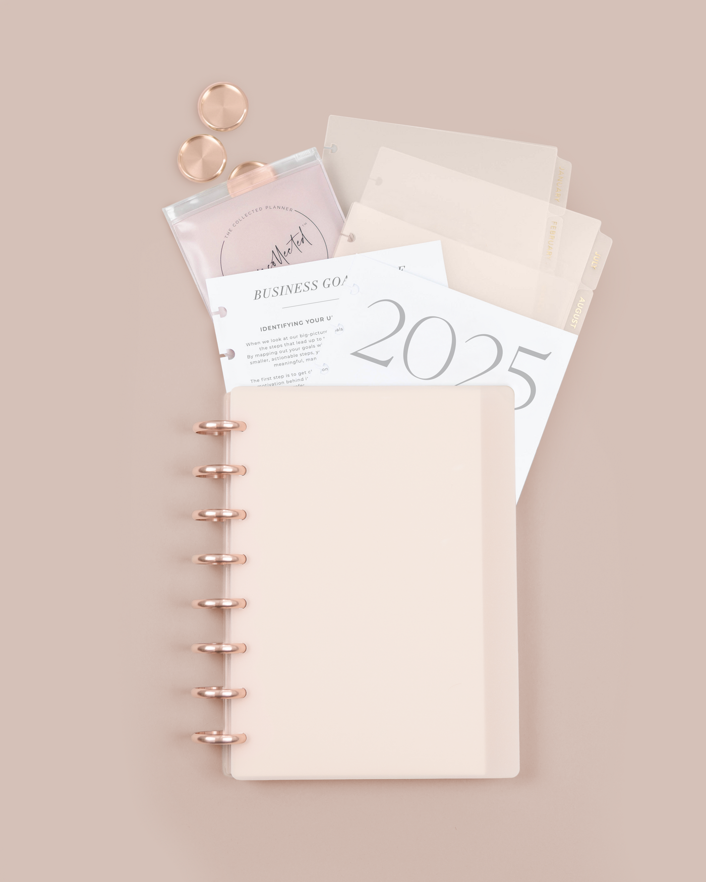 2025 Nude Blush Annual Business Planner