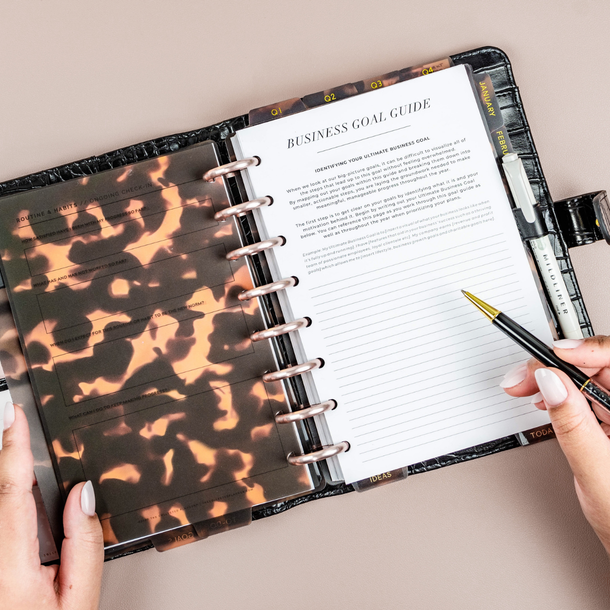 The Collected Planner | Half Letter Planner Inserts, Dividers and Disc
