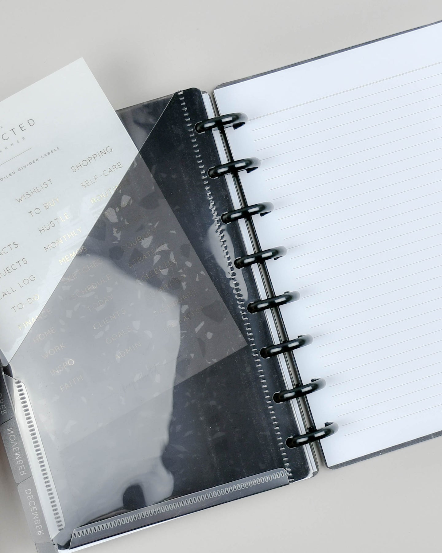 Disc Planner Half Letter Junior Size Divider Pockets - Tortoiseshell ...