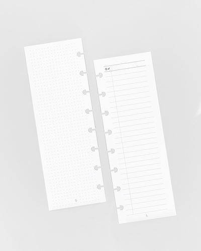Half Sheets, manage checklists, time block your day, jot down reminders and to-do’s
